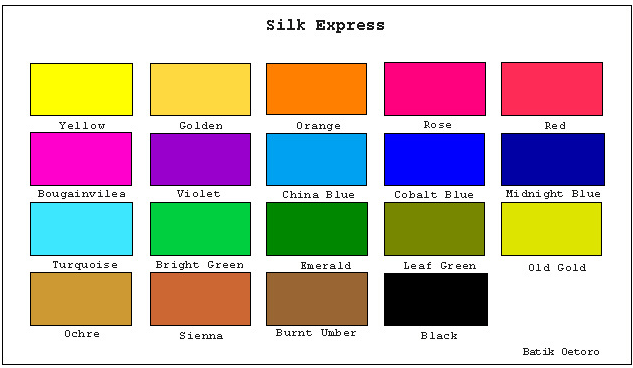 Intercolor Paint Chart